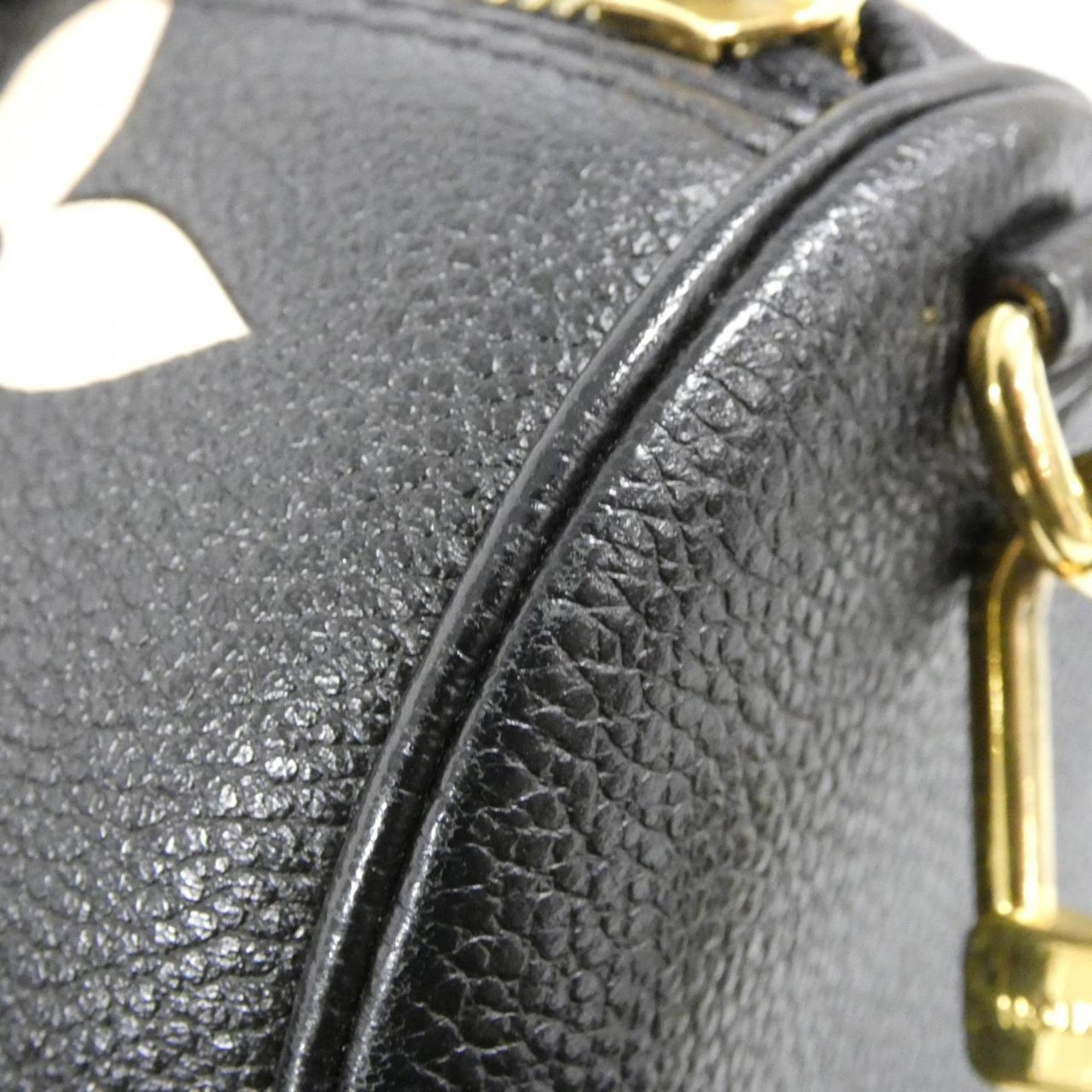 Louis Vuitton Monogram Empreinte Beige Black Leather Shoulder Bag