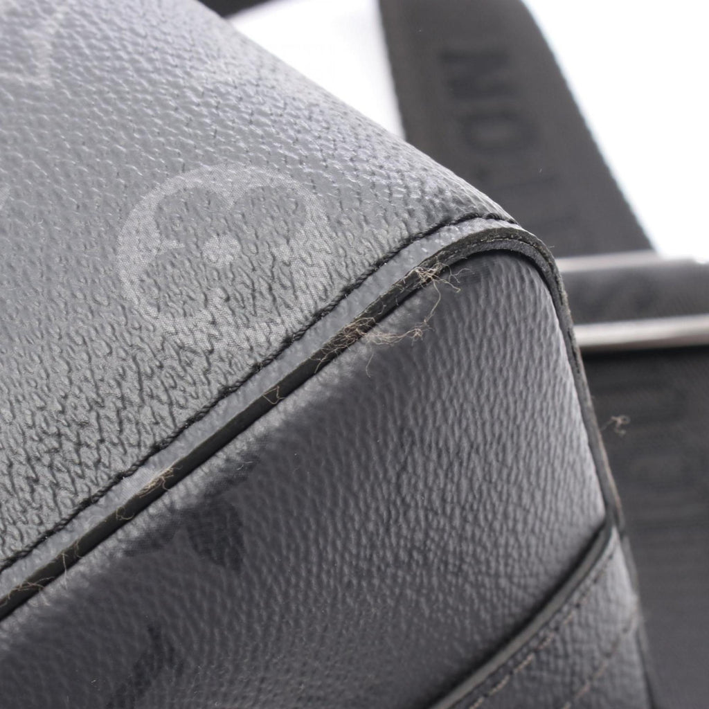 Louis Vuitton Black Gray Pvc Coated Canvas Monogram Eclipse Leather Shoulder Bag