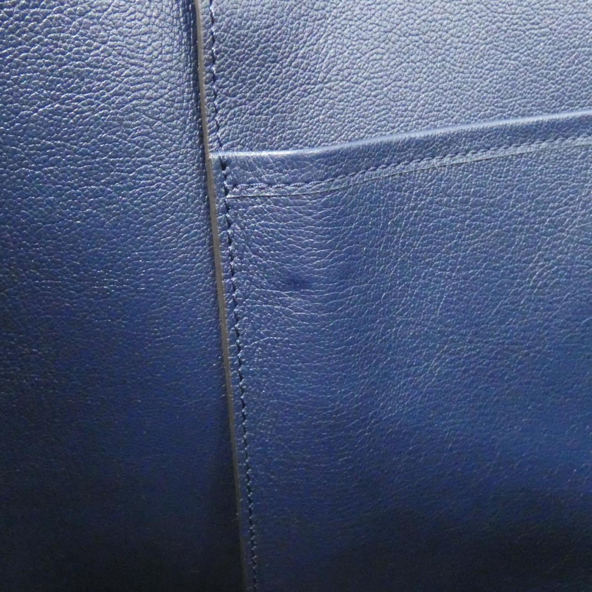 Louis Vuitton Navy Leather Handbag