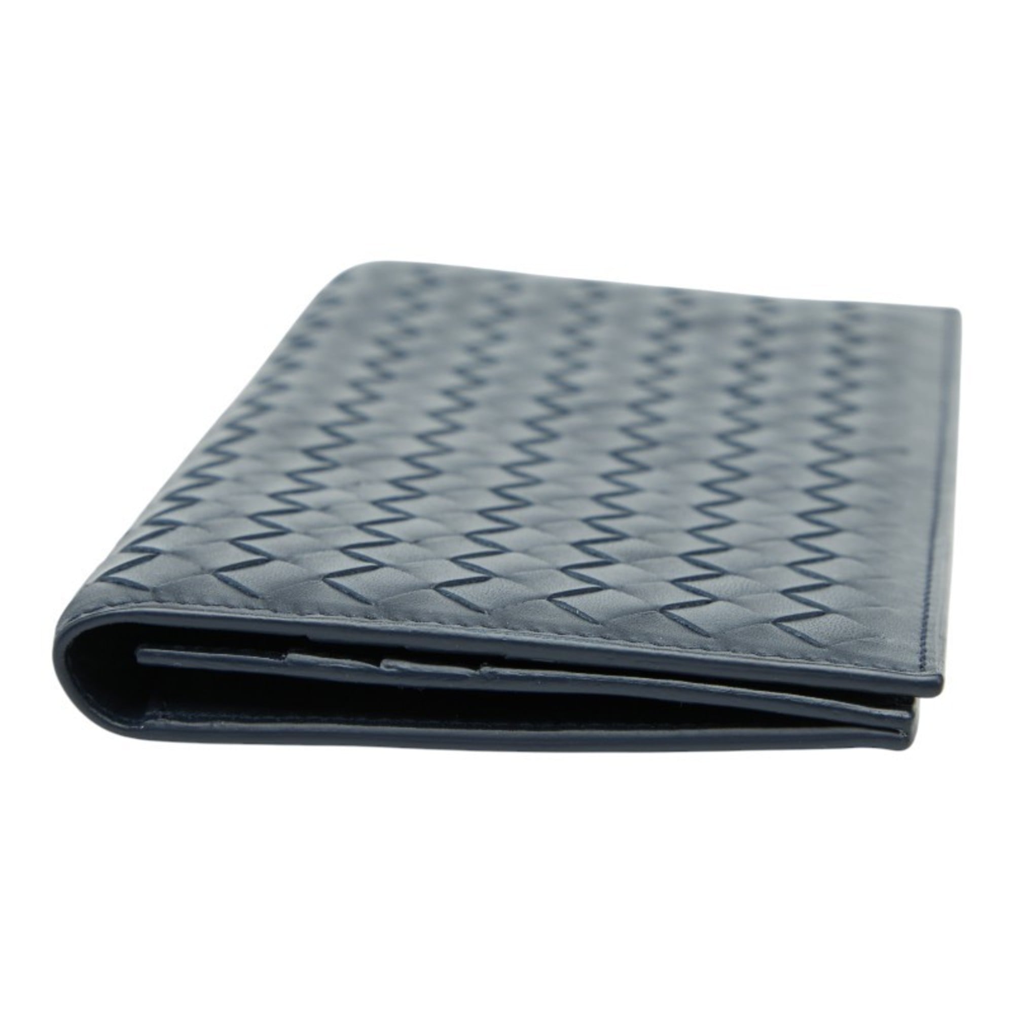 Bottega Veneta Navy Leather Wallet (Bi-Fold)