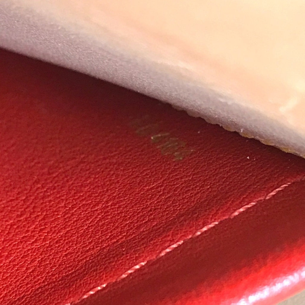 Louis Vuitton Brown Monogram Red Color Monogram Leather Handbag
