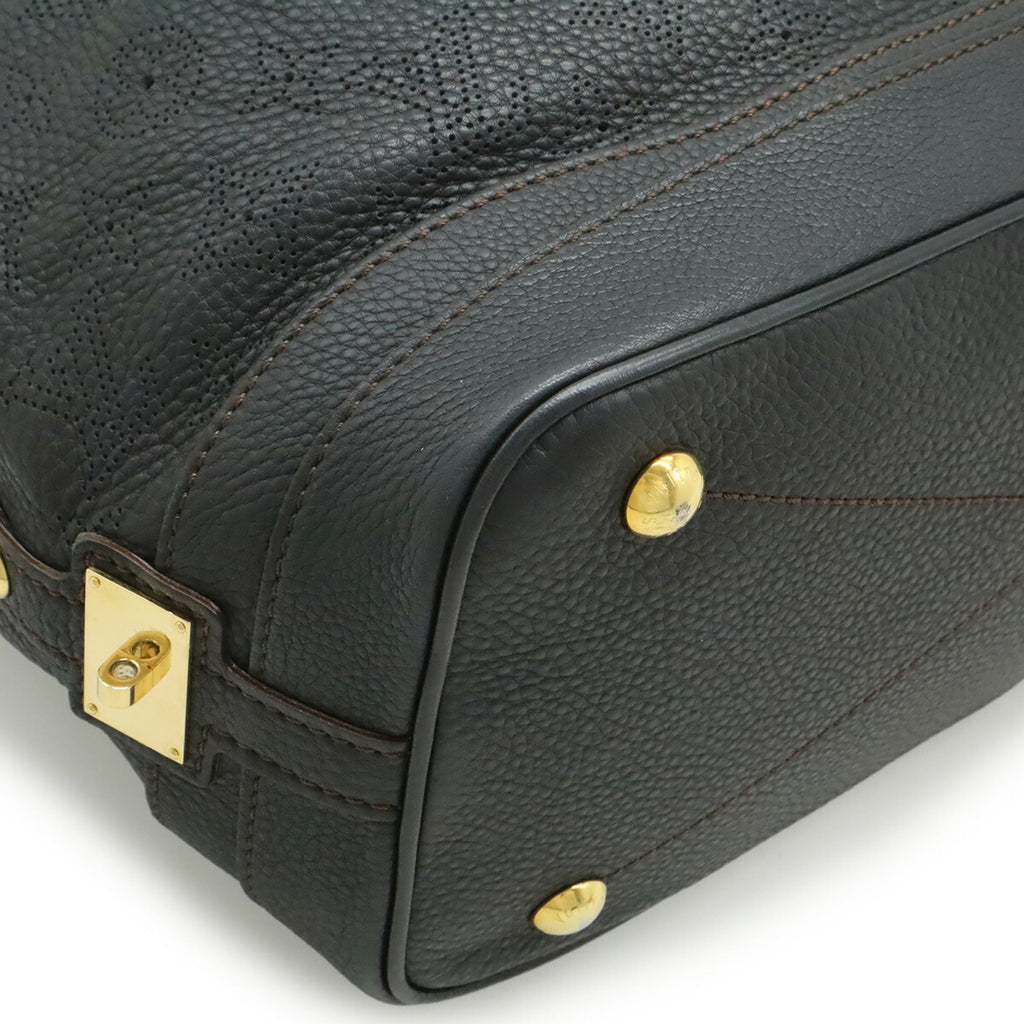 Louis Vuitton Mahina Black Noir Mahina Leather Handbag Shoulder Bag Tote Bag