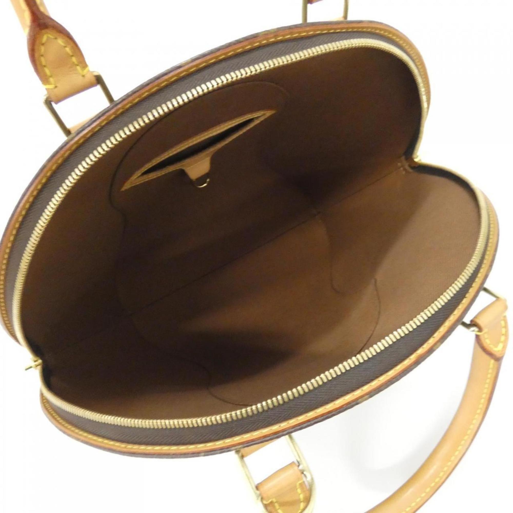 Louis Vuitton Brown Coated Canvas Handbag