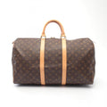 Louis Vuitton Brown Coated Canvas Pvc Monogram Leather Boston Bag