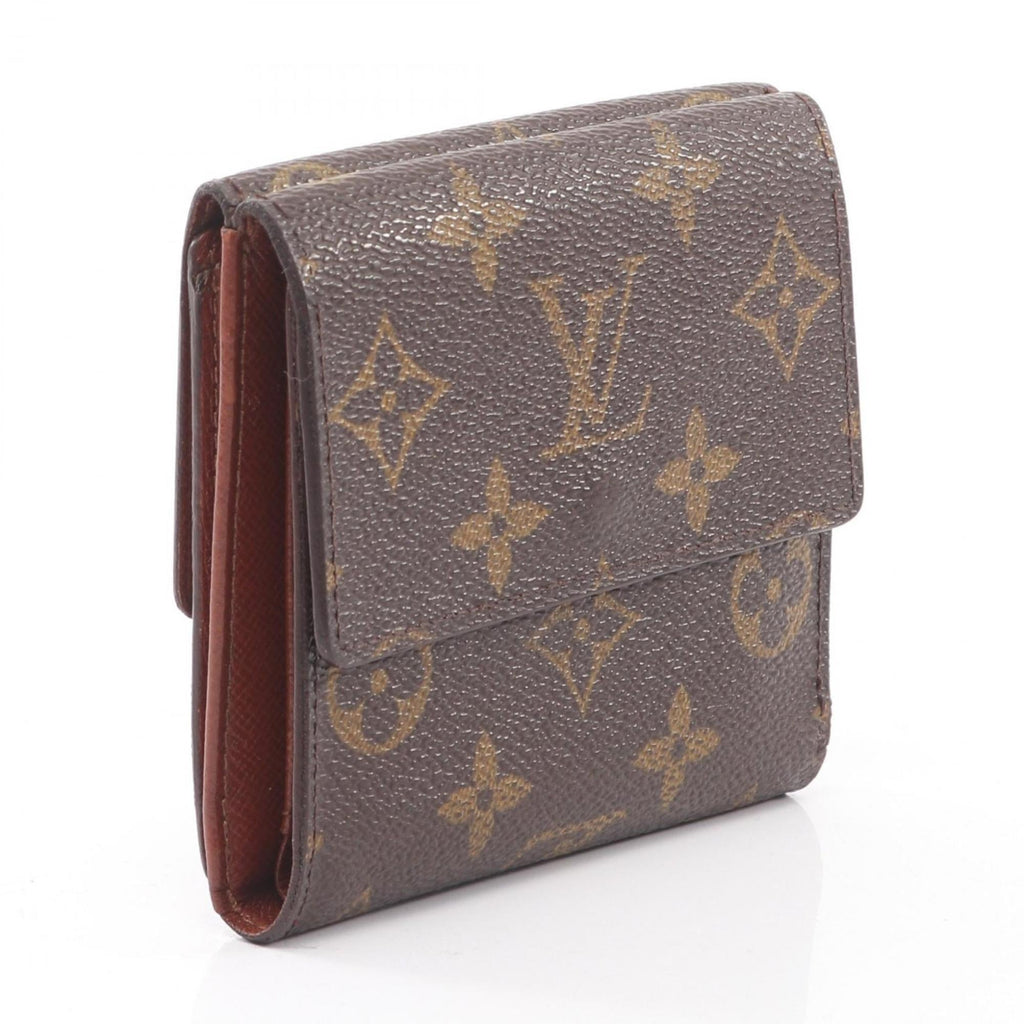 Louis Vuitton Brown Coated Canvas Wallet (Tri-Fold)