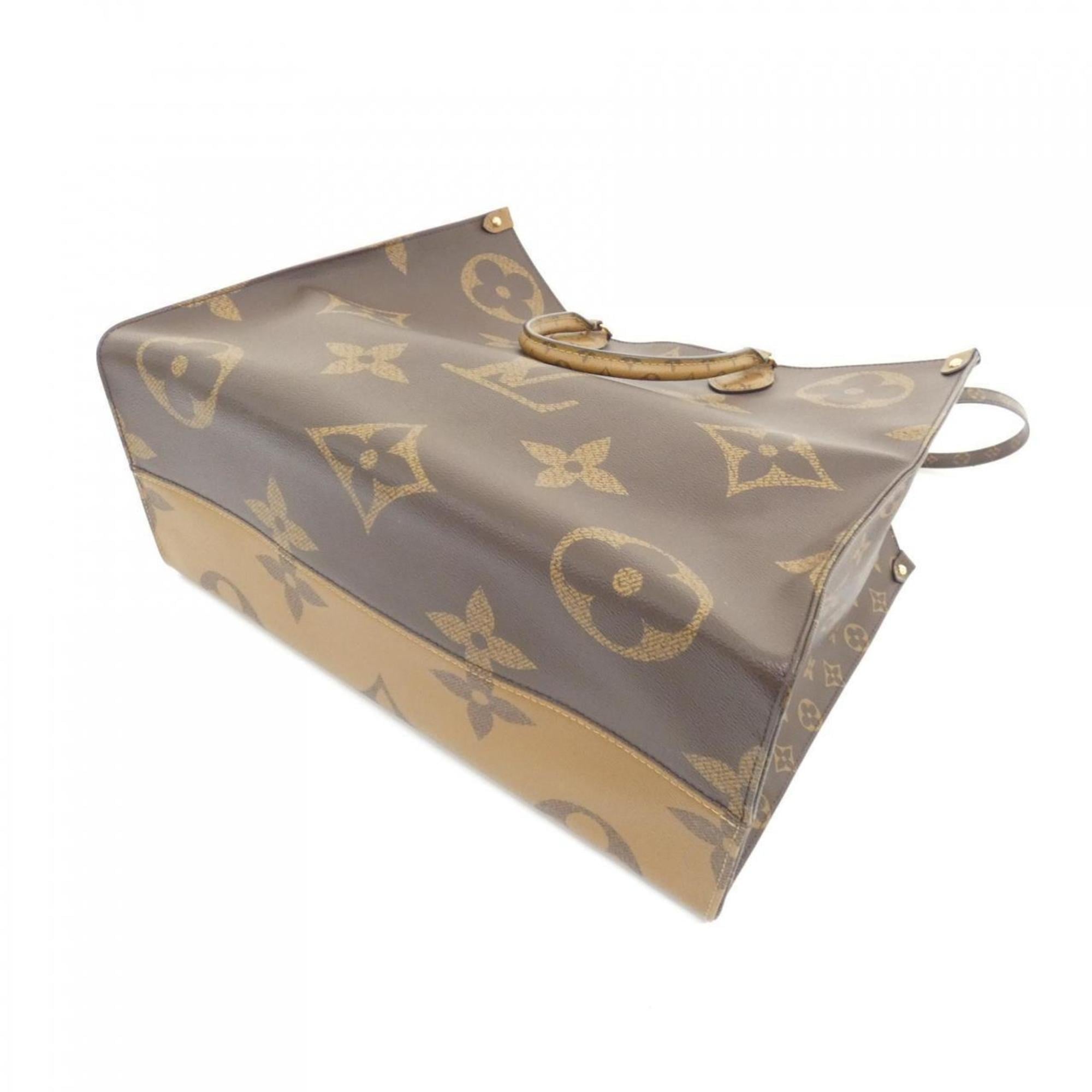 Louis Vuitton Marron Coated Canvas Handbag