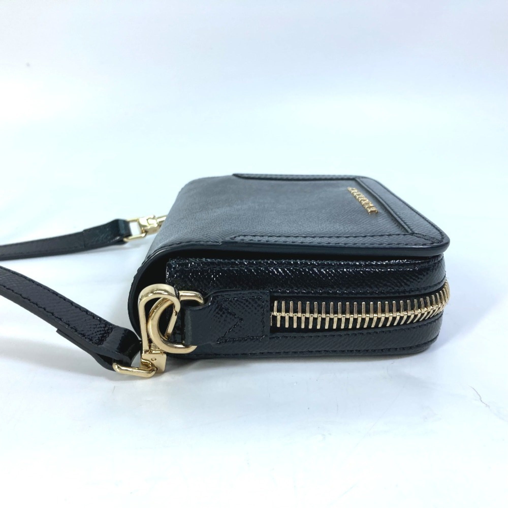 Burberry Black Leather Pochette Shoulder Bag