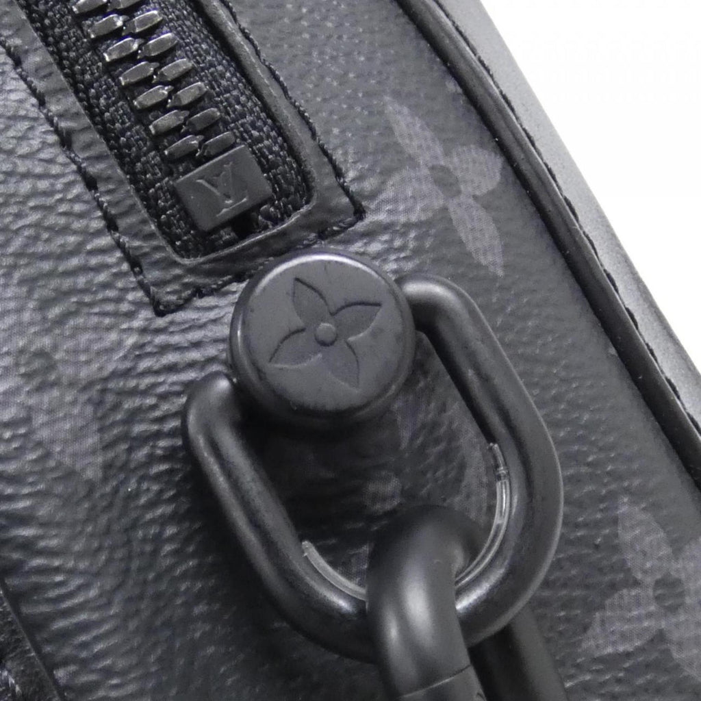 Louis Vuitton Black Coated Canvas Shoulder Bag