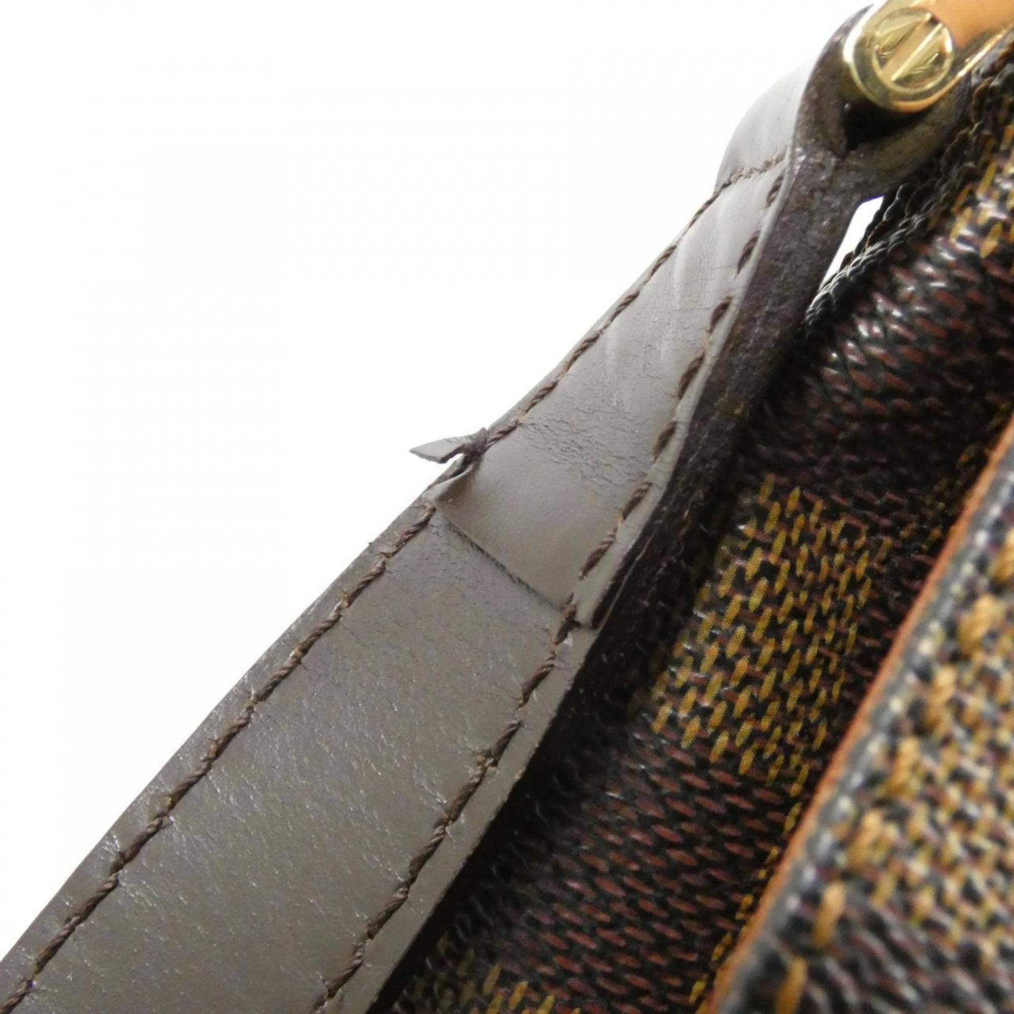 Louis Vuitton Brown Coated Canvas Shoulder Bag