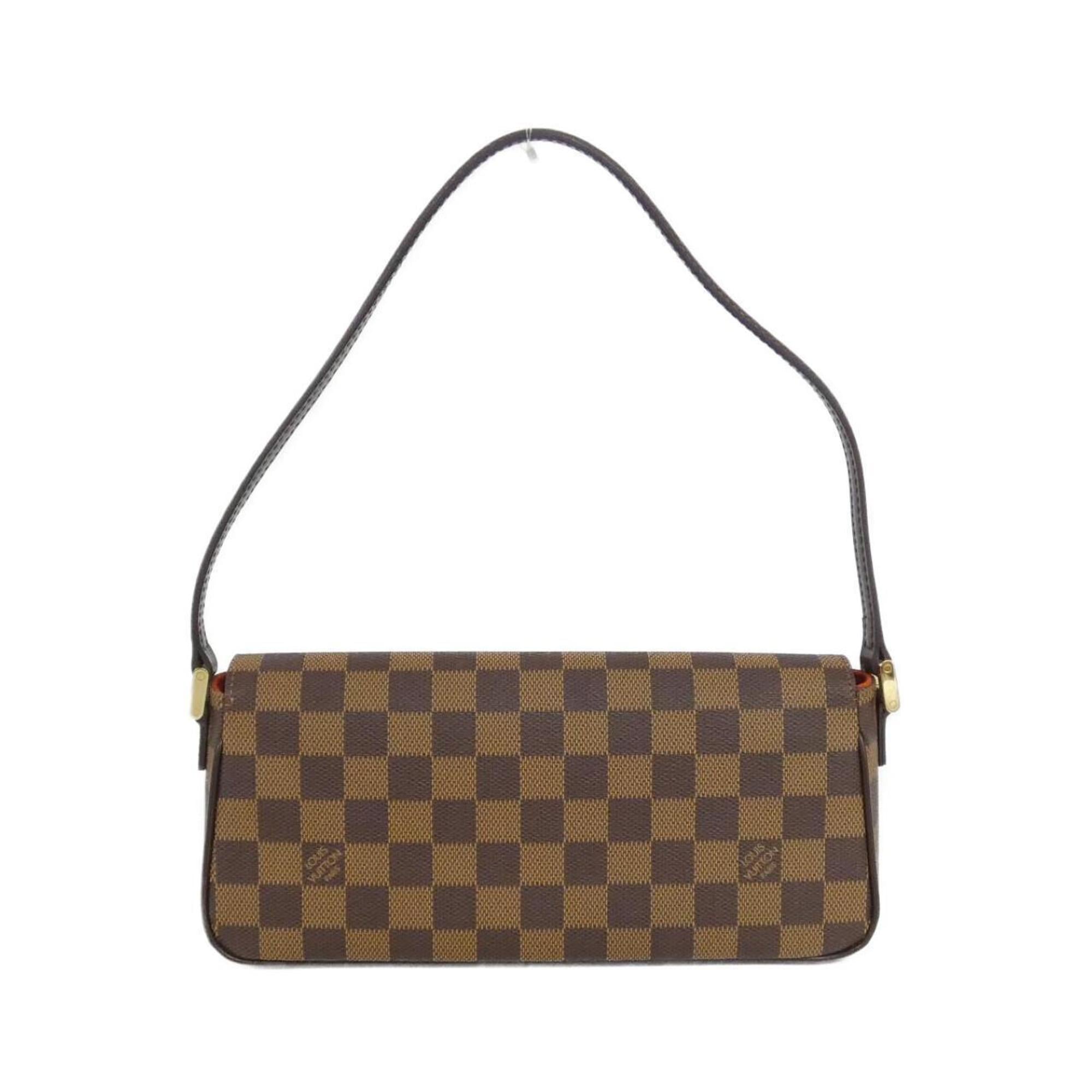 Louis Vuitton Brown Coated Canvas Shoulder Bag