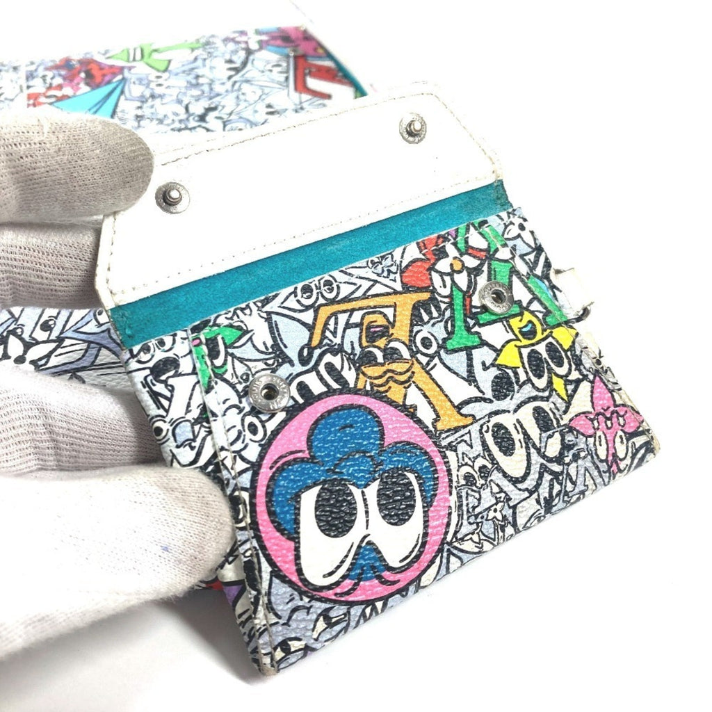 Louis Vuitton Multi-Color Canvas Leather Clutch Bag
