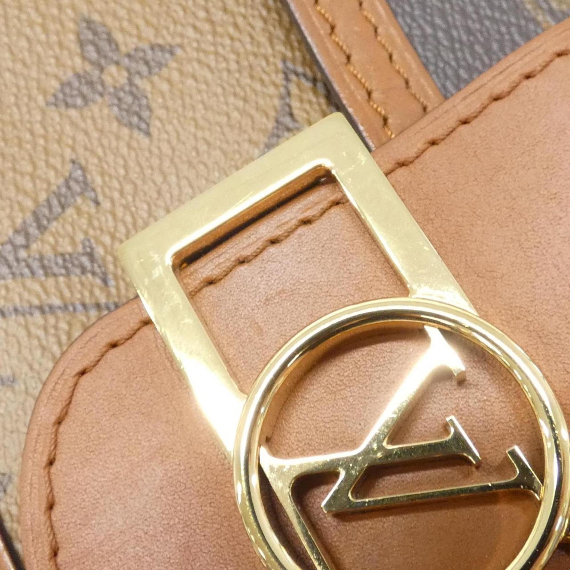 Louis Vuitton Marron Coated Canvas Shoulder Bag