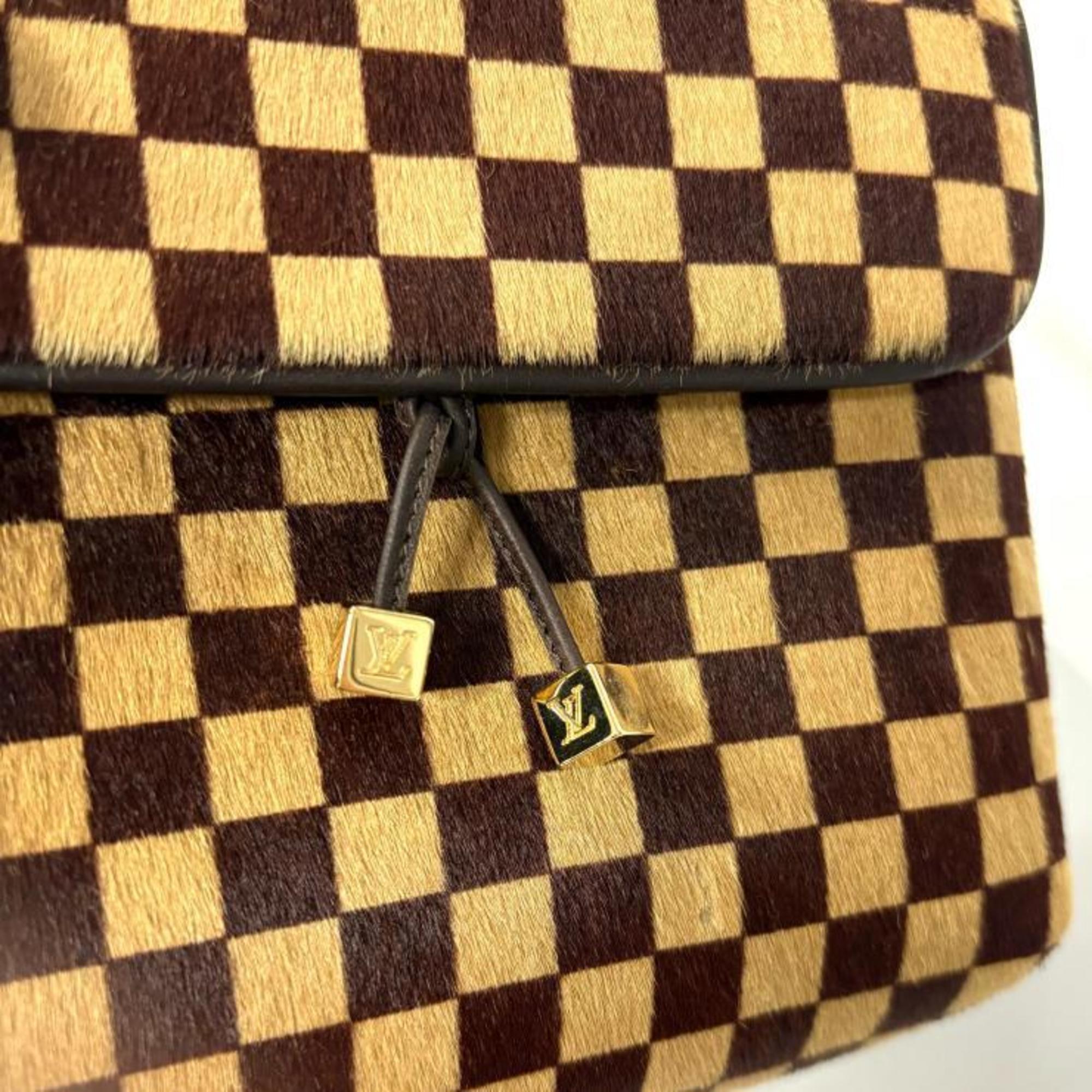 Louis Vuitton Brown Leather Shoulder Bag