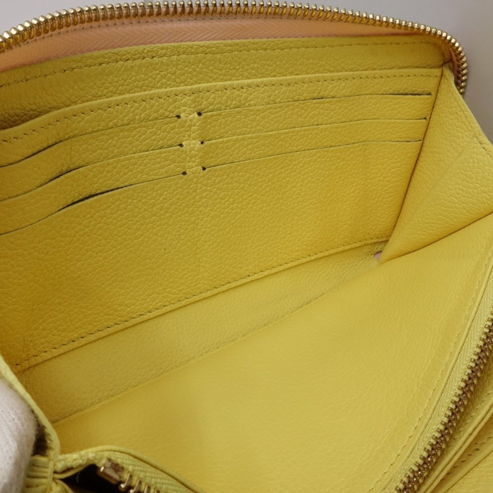 Louis Vuitton Beige Pink Yellow Monogram Empreinte Long Wallet