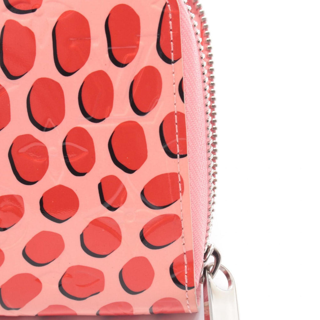 Louis Vuitton Black Pink Red Color Vernis Long Wallet