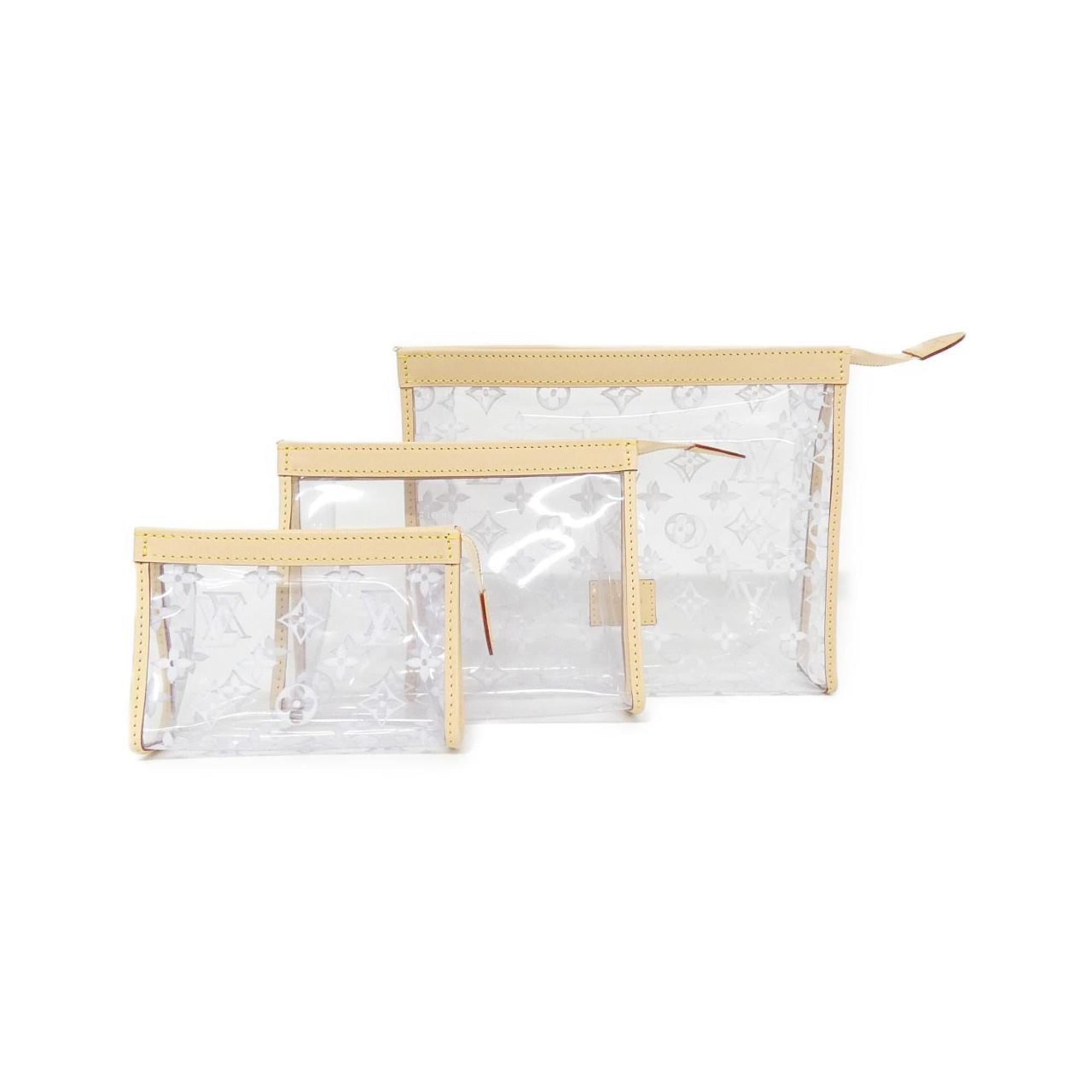 Louis Vuitton Gold Natural Polyester Pouch