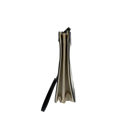 Balenciaga Black Ivory Canvas Leather Shoulder