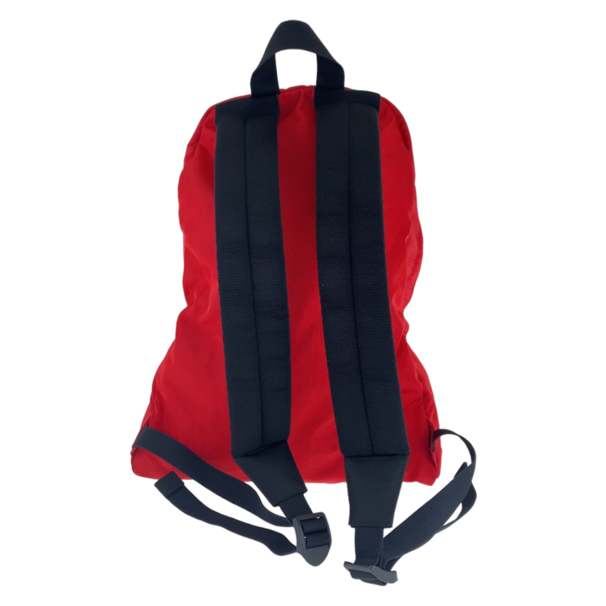 Balenciaga Black Red Color Nylon Backpack