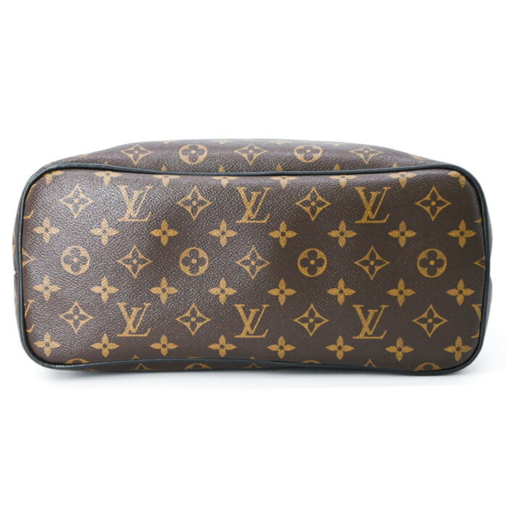 Louis Vuitton Black Brown Monogram Monogram Leather Backpack