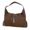 Gucci Brown Canvas Shoulder Bag (Pre-Owned)