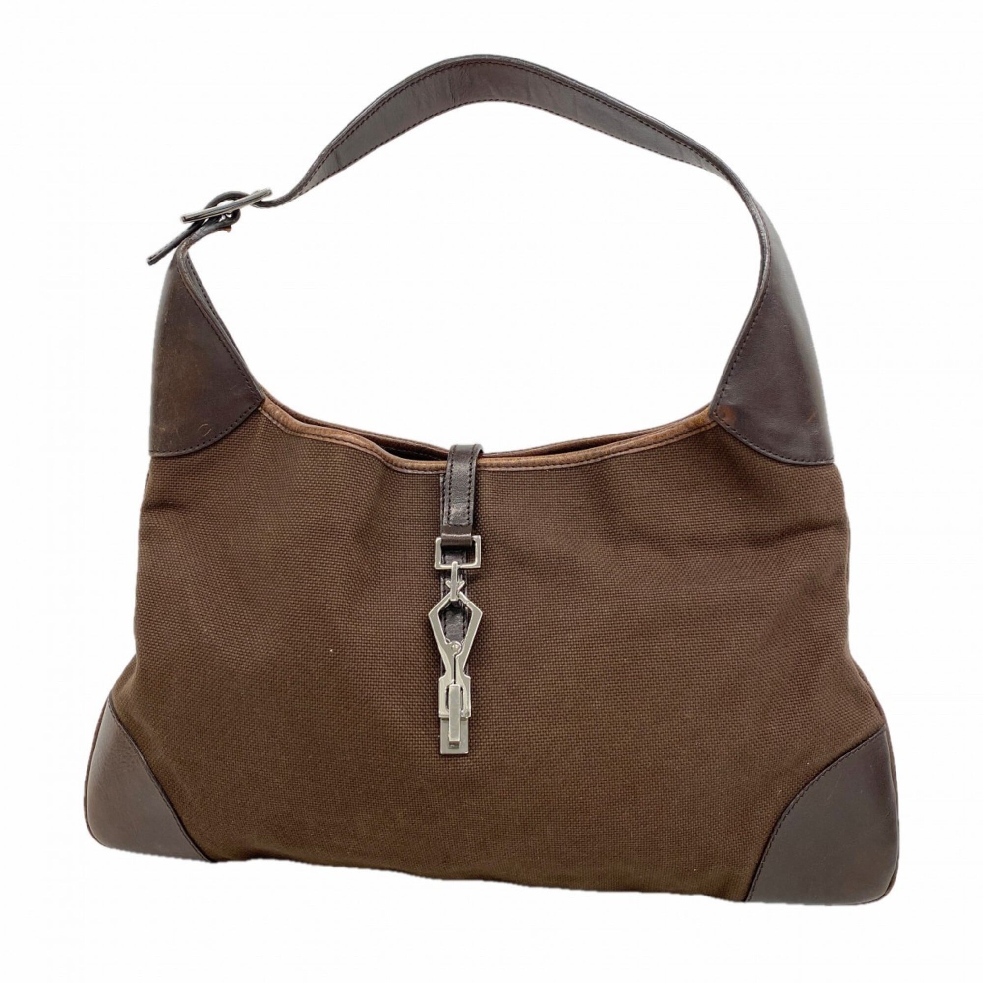 Gucci Brown Canvas Shoulder Bag (Pre-Owned)