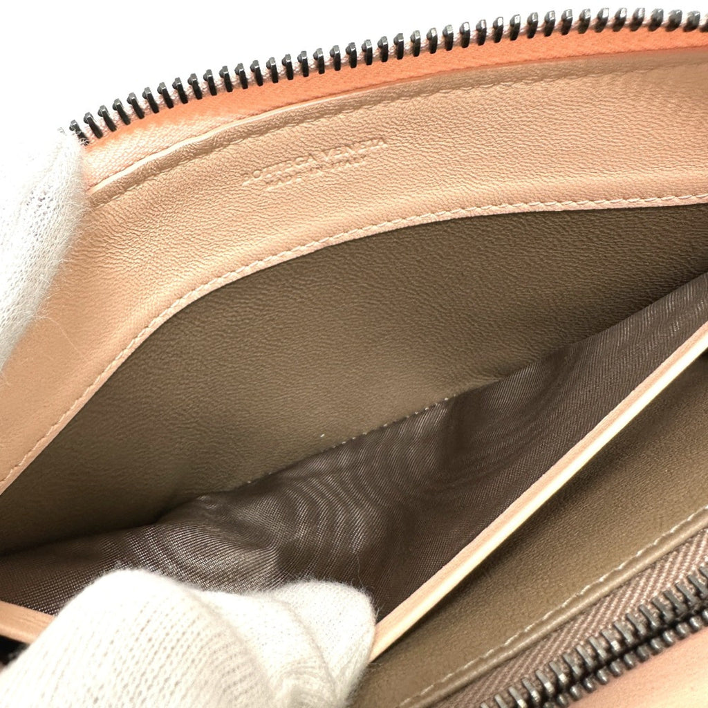 Bottega Veneta Pink Leather Long Wallet (Bi-Fold)