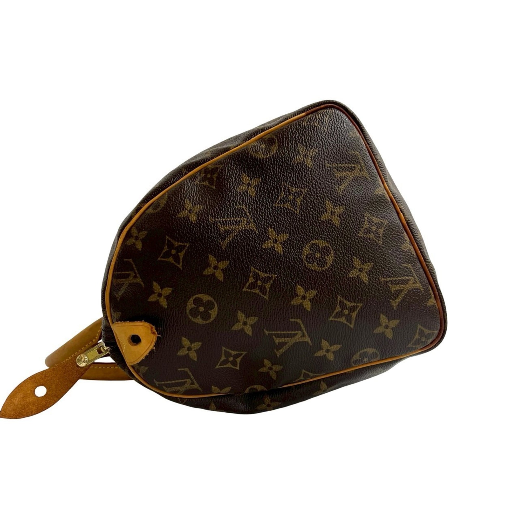 Louis Vuitton Brown Leather Pvc Boston Bag Handbag