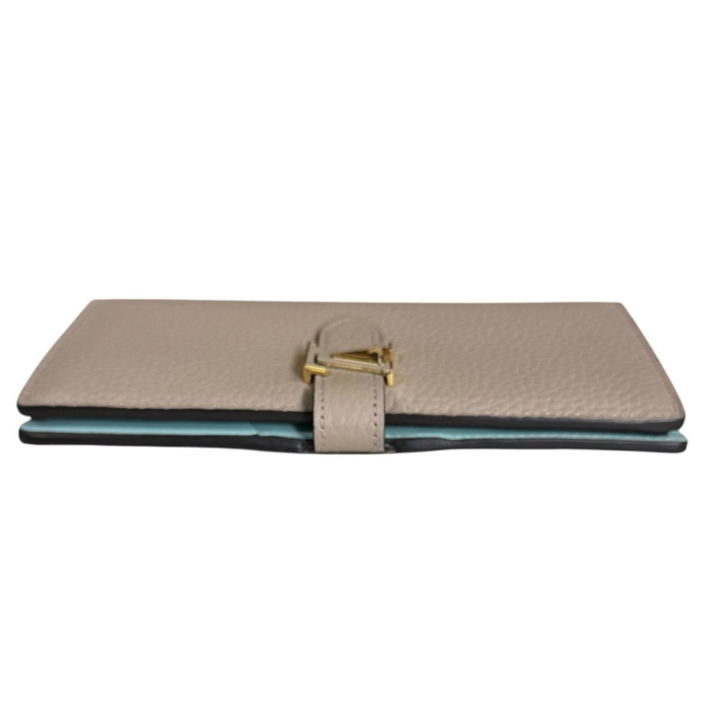 Louis Vuitton Beige Galle Leather Long Wallet