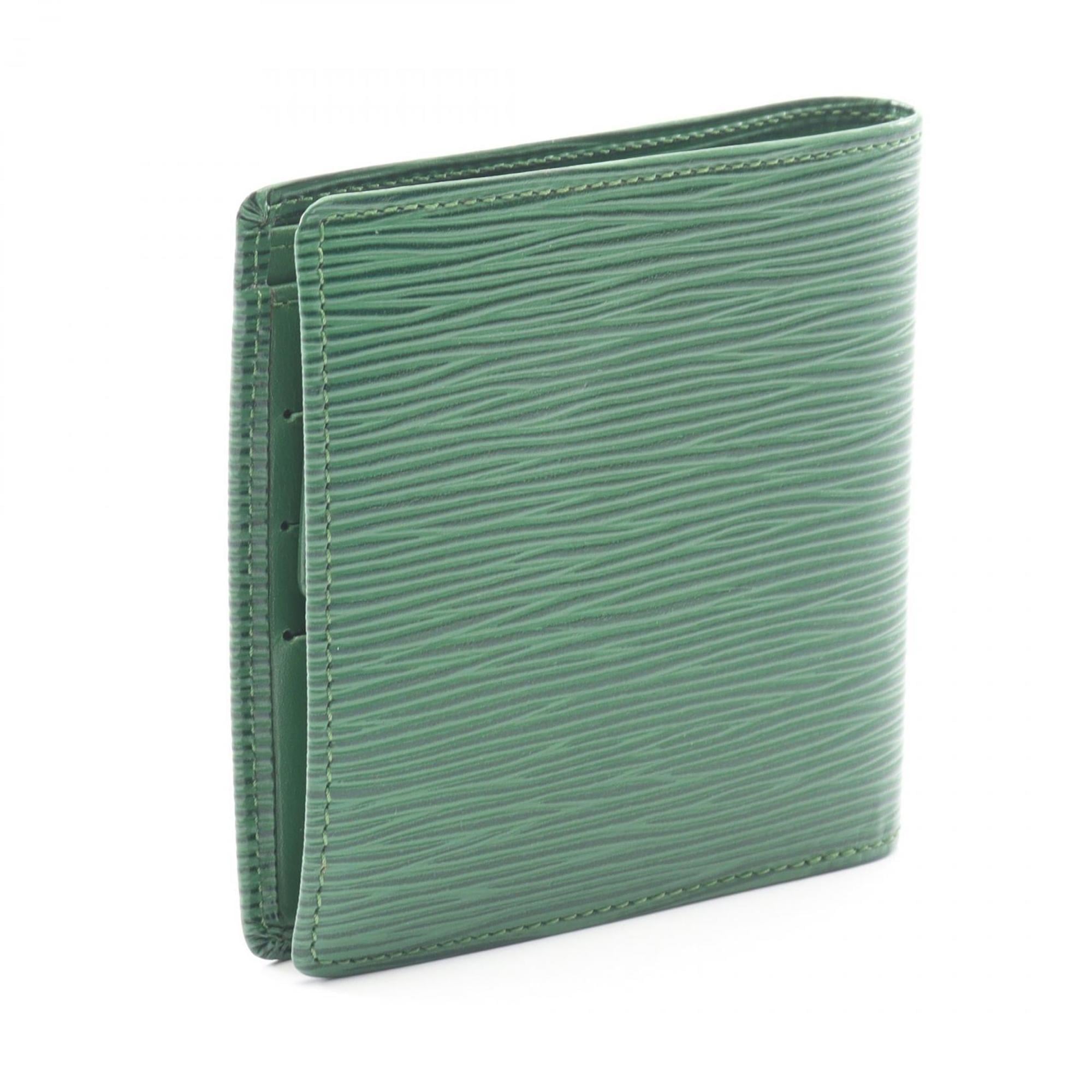 Louis Vuitton Borneo Green Green Epi Leather Wallet