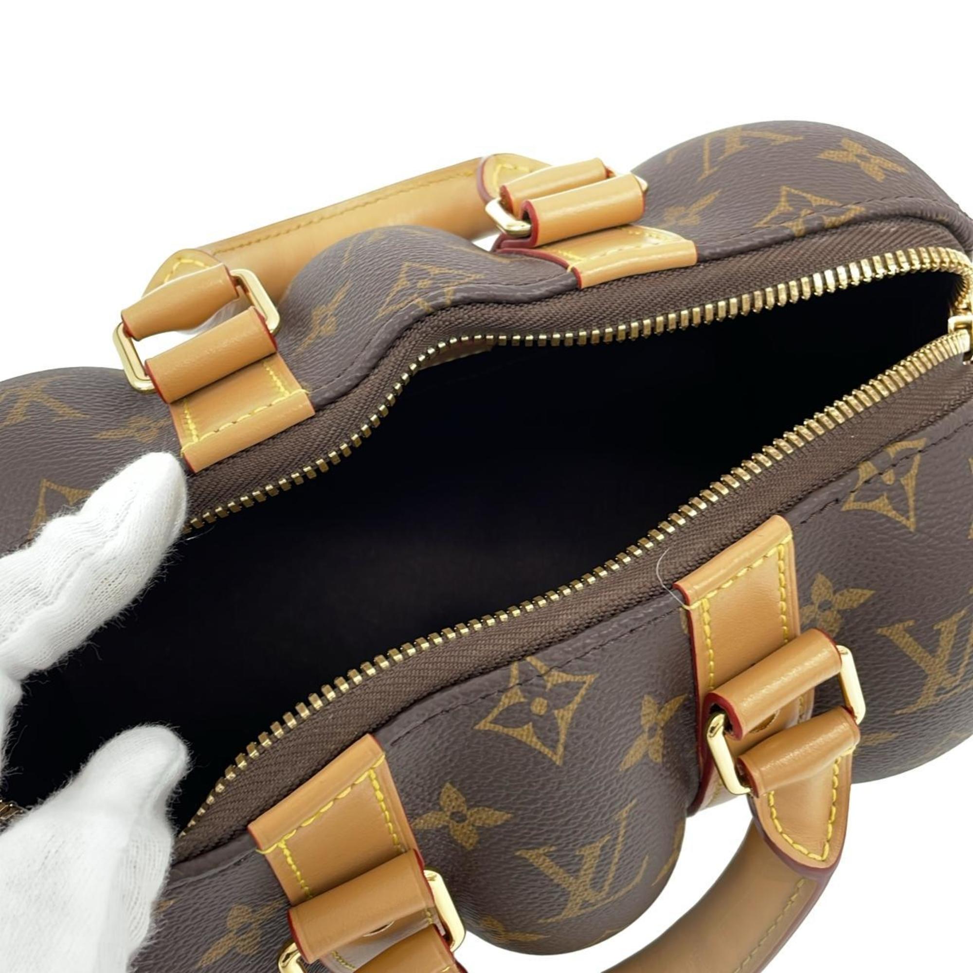 Louis Vuitton Marron Coated Canvas Boston Bag
