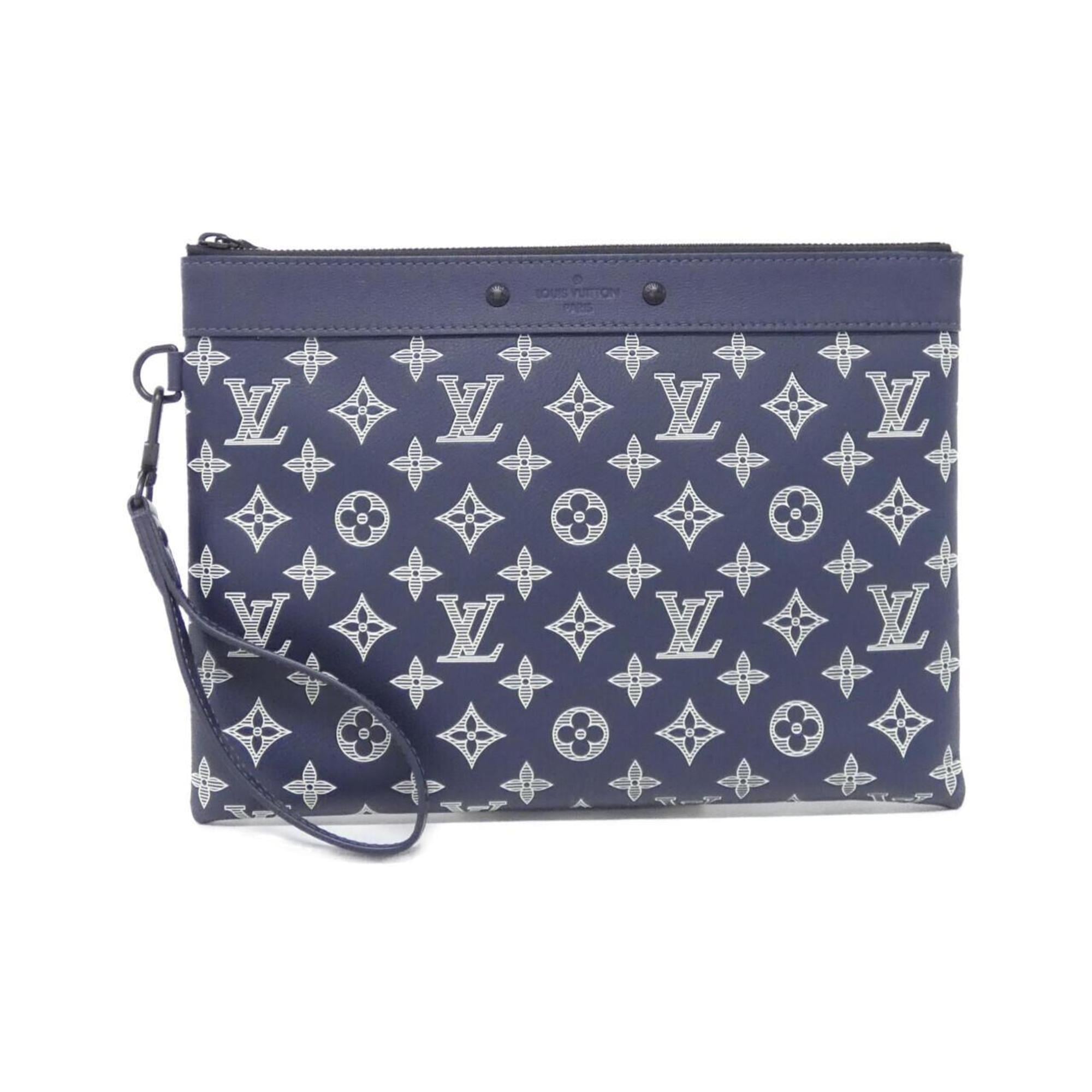 Louis Vuitton Navy Leather Handbag