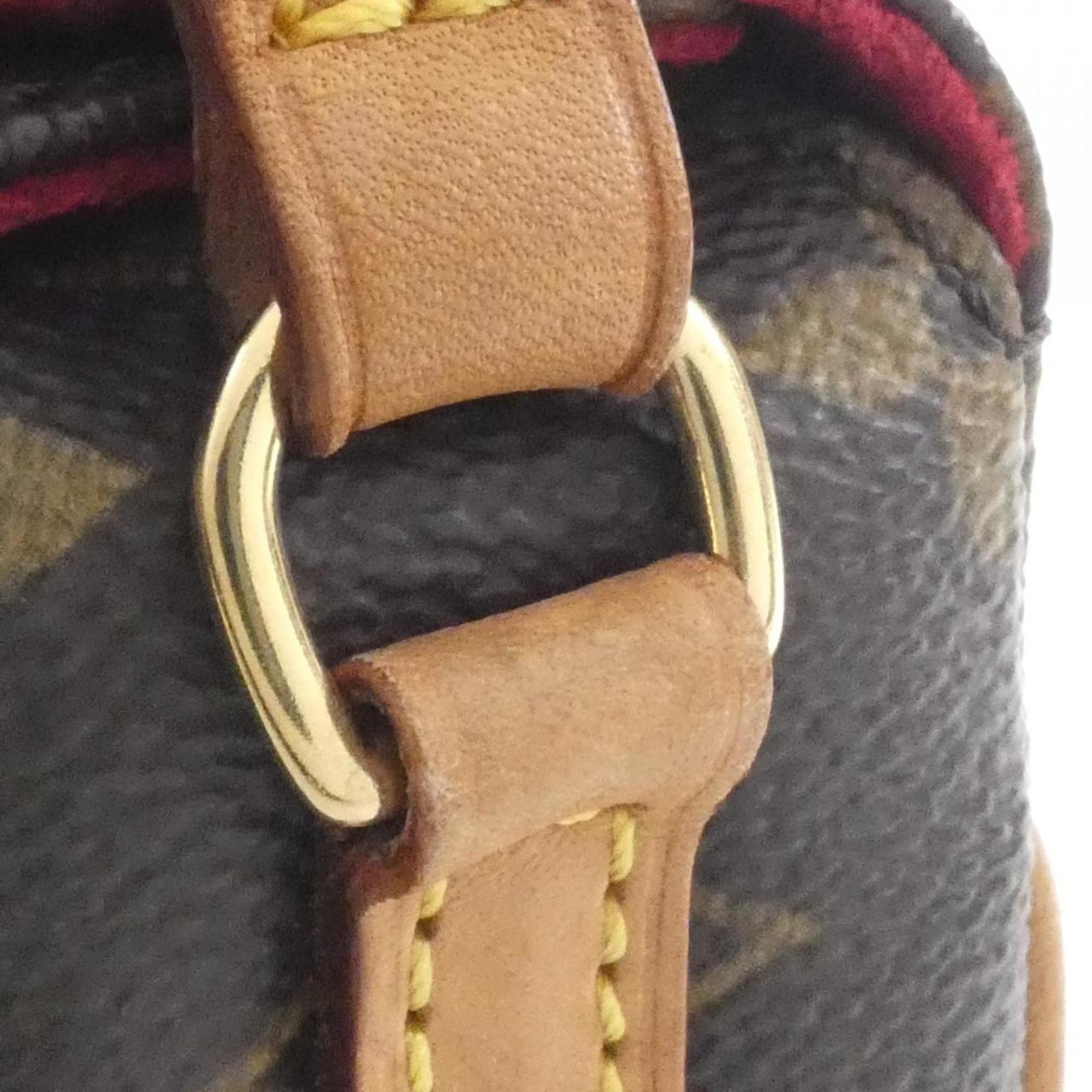 Louis Vuitton Marron Coated Canvas Handbag