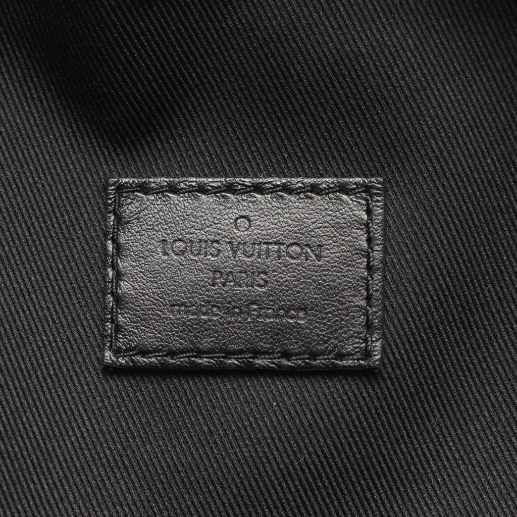 Louis Vuitton Black Gray Coated Canvas Fanny Pack