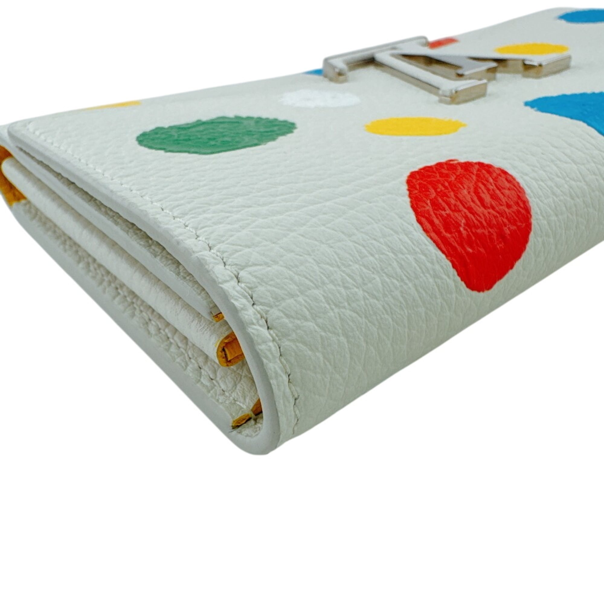 Louis Vuitton Dot Infinity (Yayoi Kusama) Multi-Color Yellow Leather Long Wallet