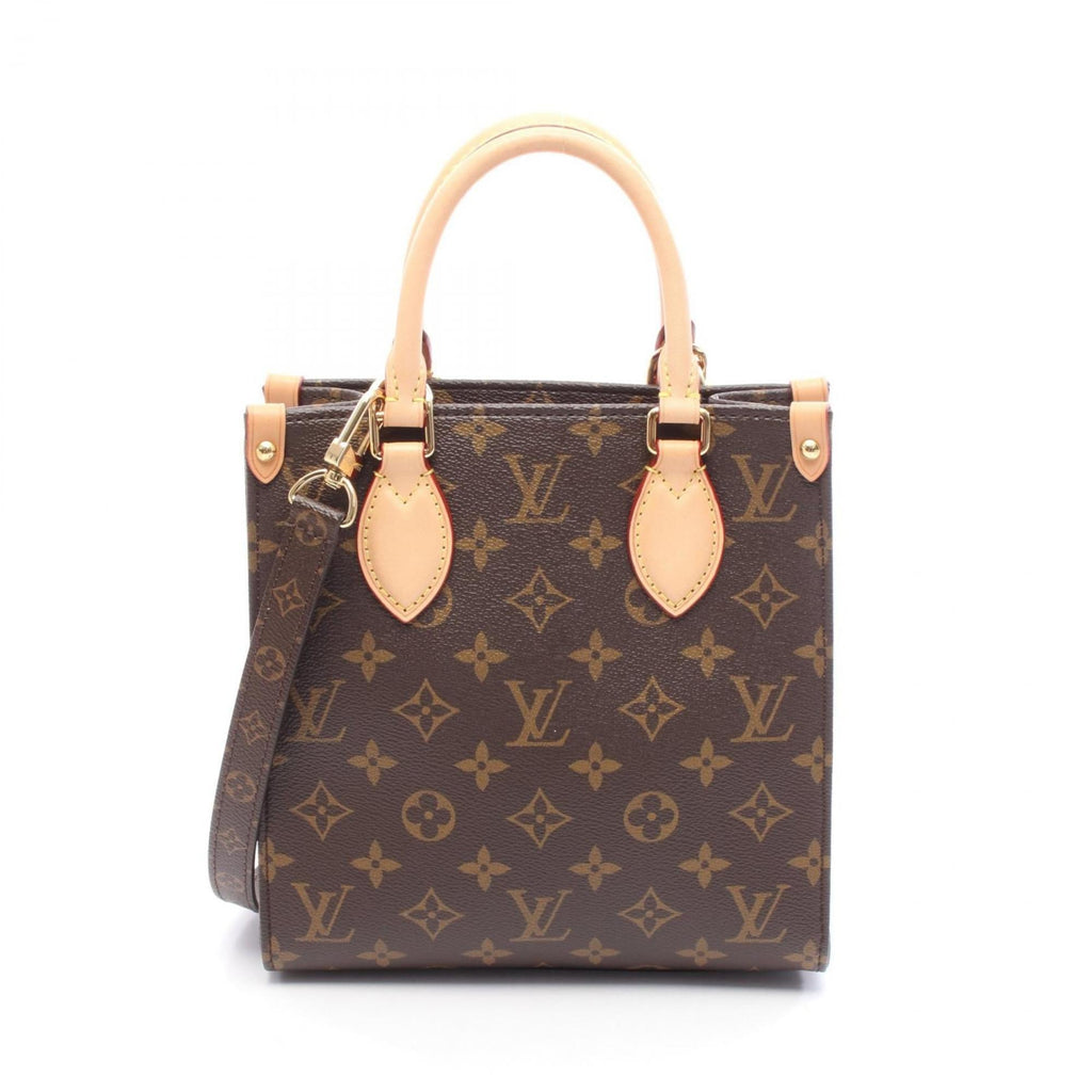 Louis Vuitton Brown Coated Canvas Leather Handbag