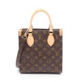 Louis Vuitton Brown Coated Canvas Leather Handbag