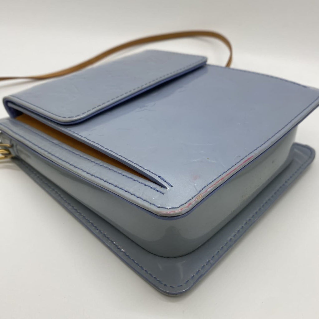 Louis Vuitton Blue Monogram Vernis Pochette Shoulder Bag