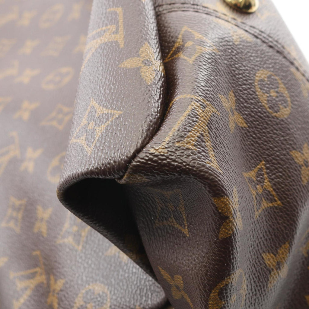 Louis Vuitton Brown Monogram Coated Canvas Leather Shoulder Bag
