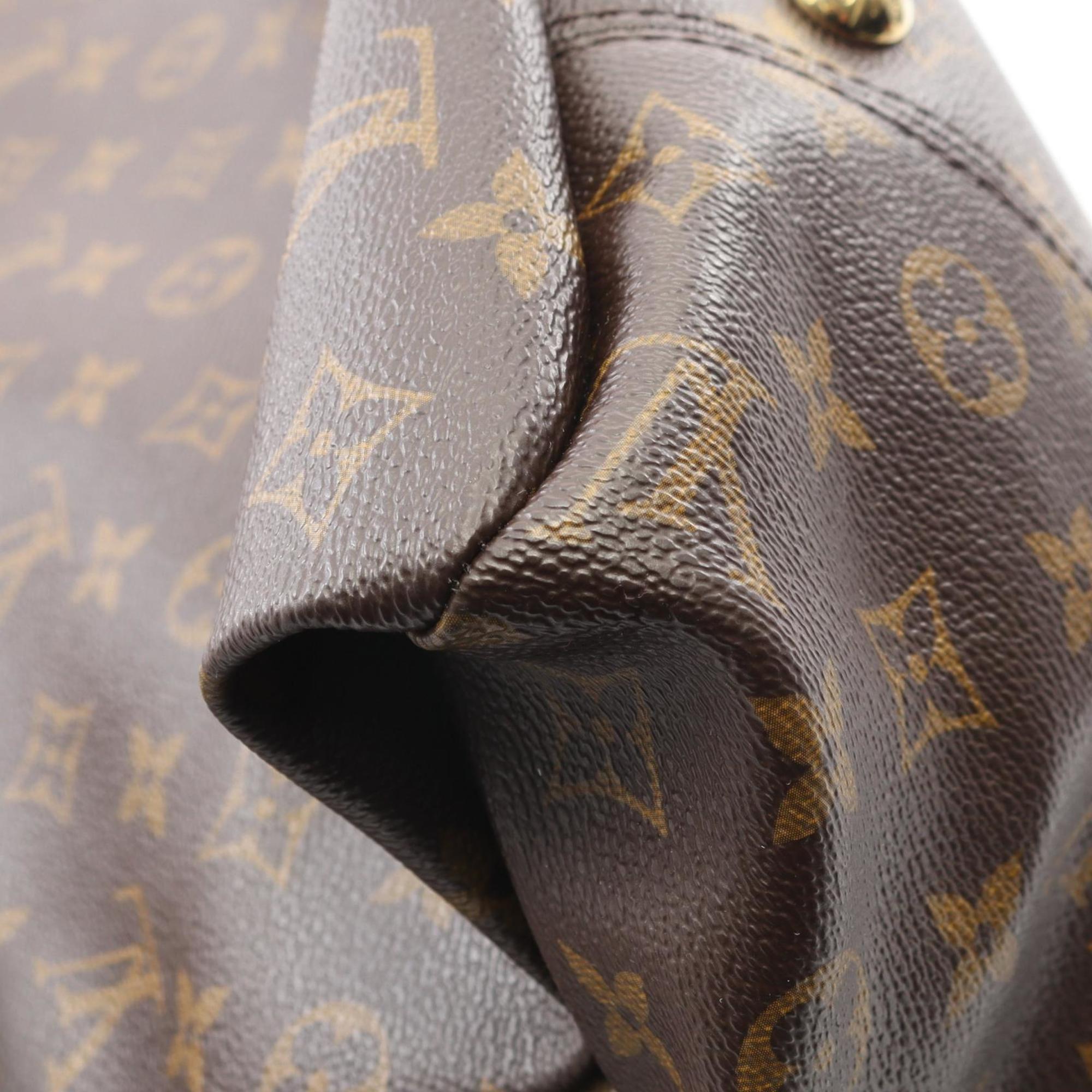 Louis Vuitton Brown Monogram Coated Canvas Leather Shoulder Bag