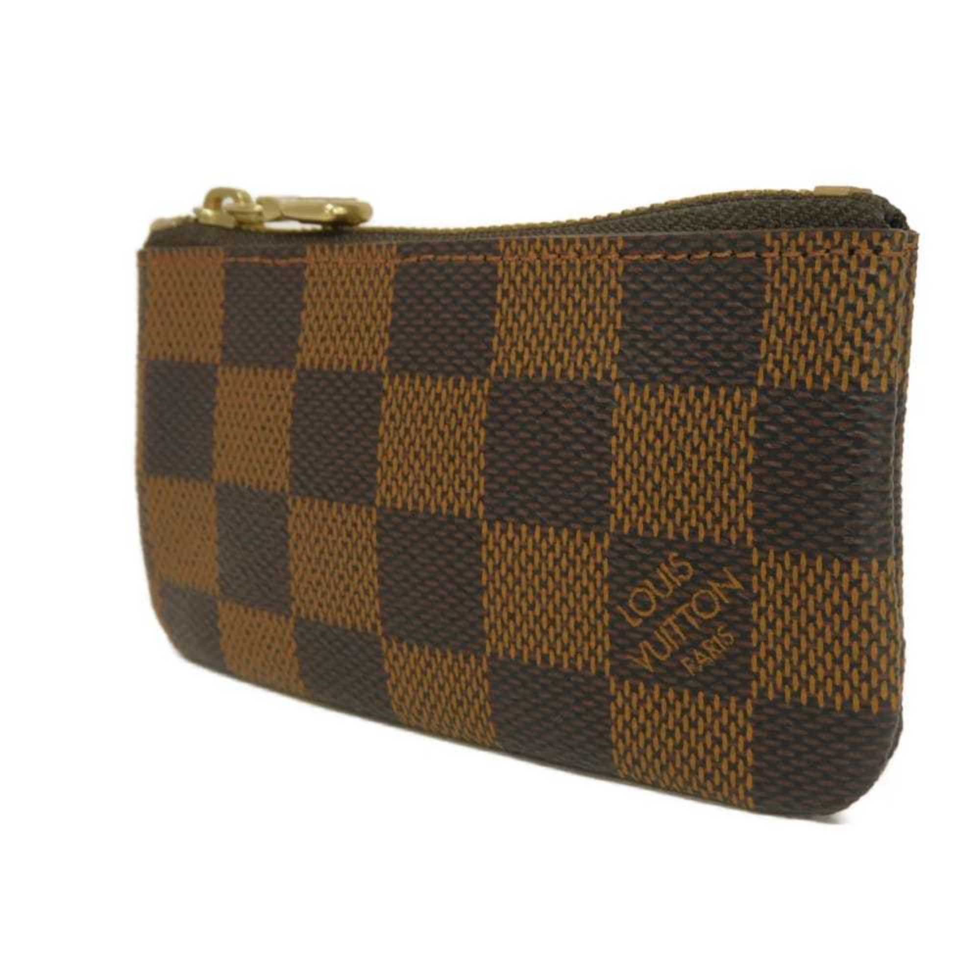 Louis Vuitton Brown Damier Canvas Ebene Damier Canvas Leather Coin Purse/Coin Case