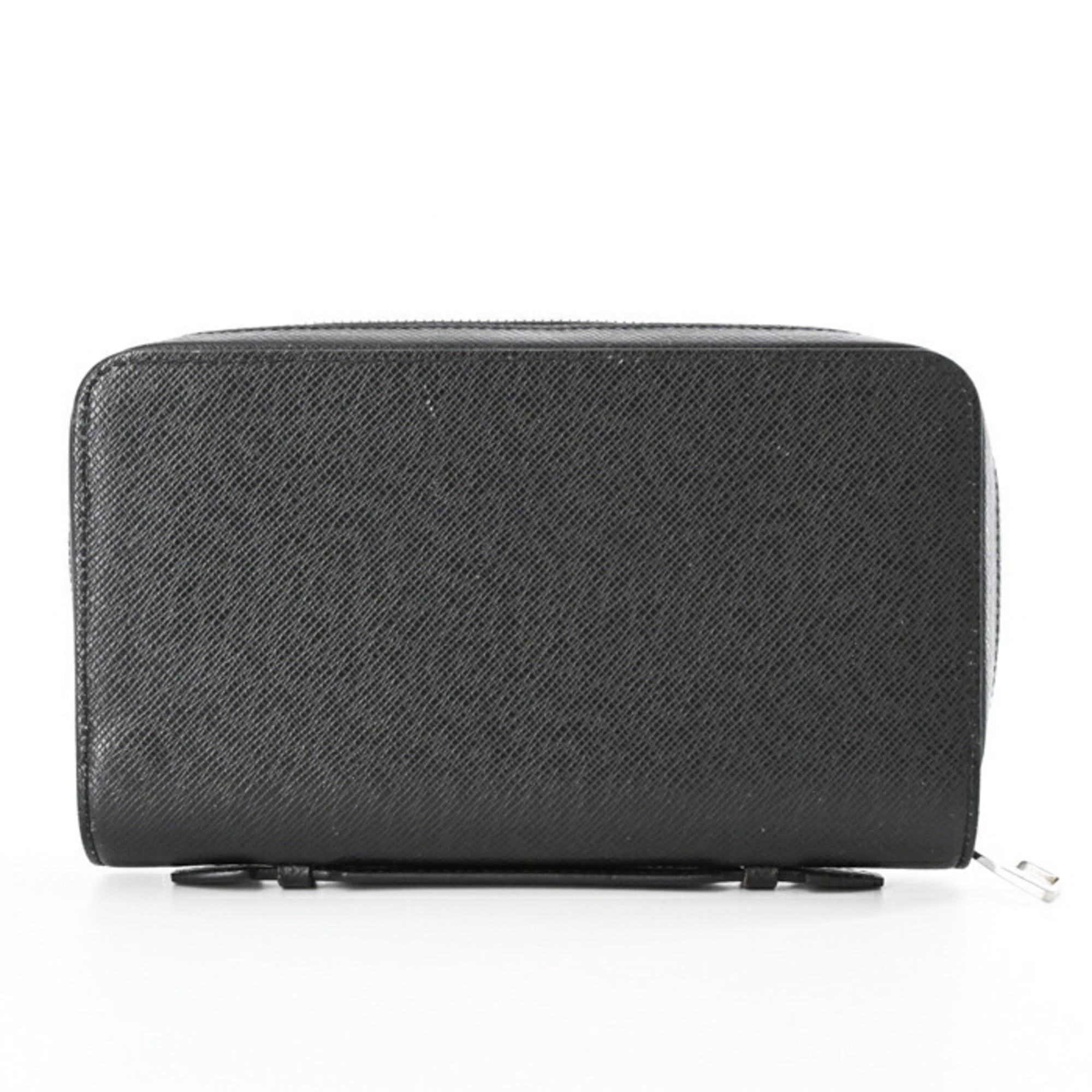 Louis Vuitton Black Monogram Eclipse Taiga Leather Long Wallet