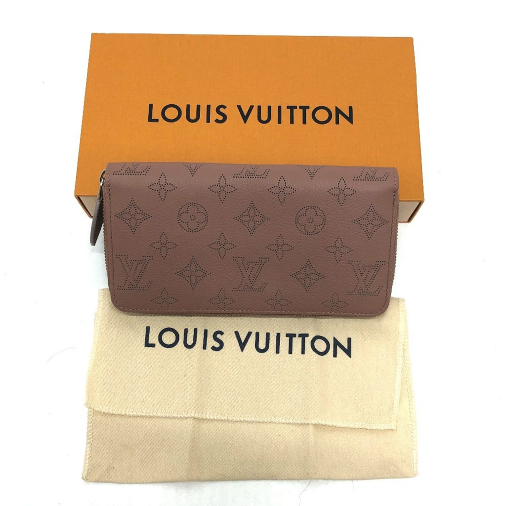 Louis Vuitton Mahina Pink Mahina Leather Long Wallet