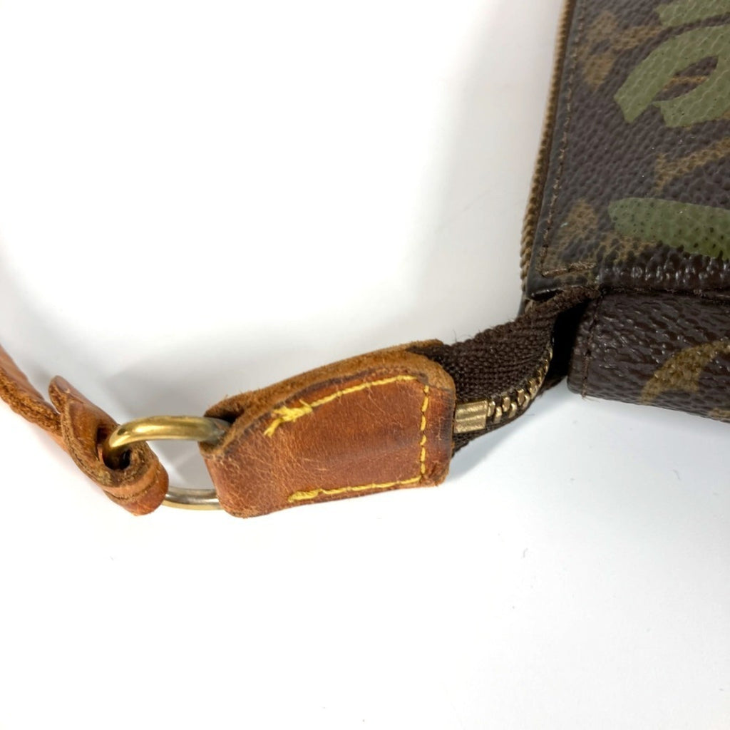 Louis Vuitton Khaki Monogram Graffiti Handbag Pochette Shoulder Bag