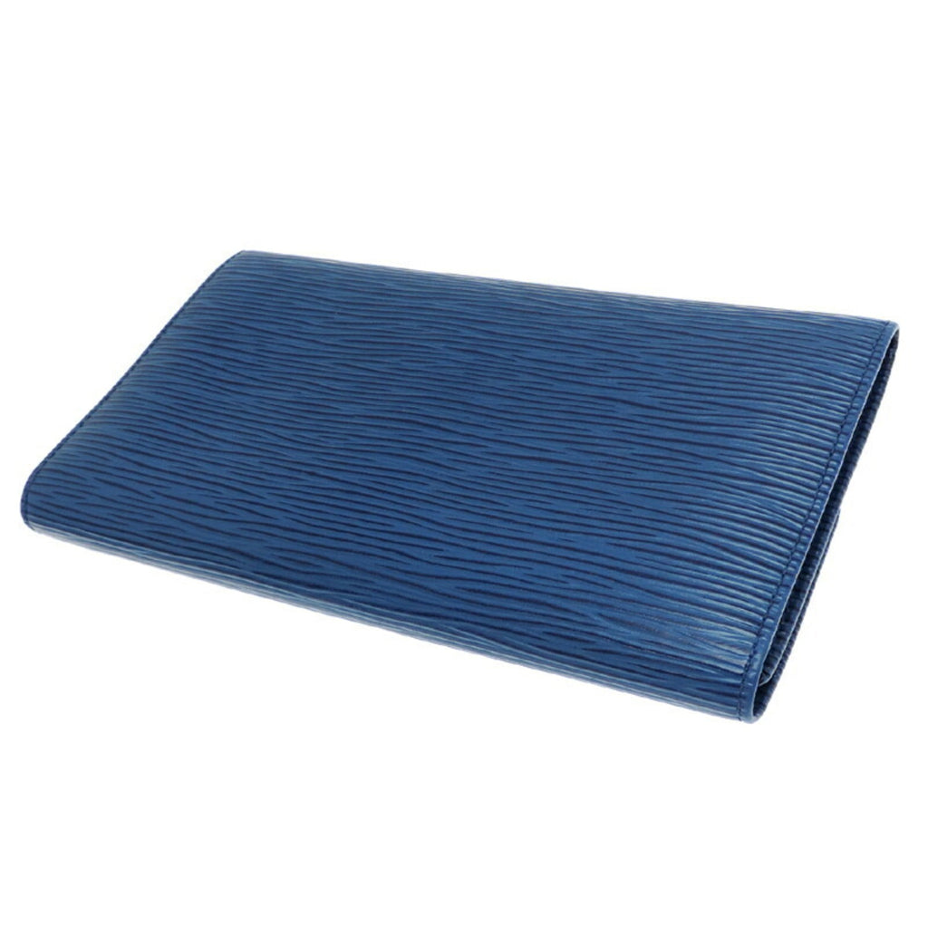 Louis Vuitton Blue Toledo Blue Epi Leather Long Wallet