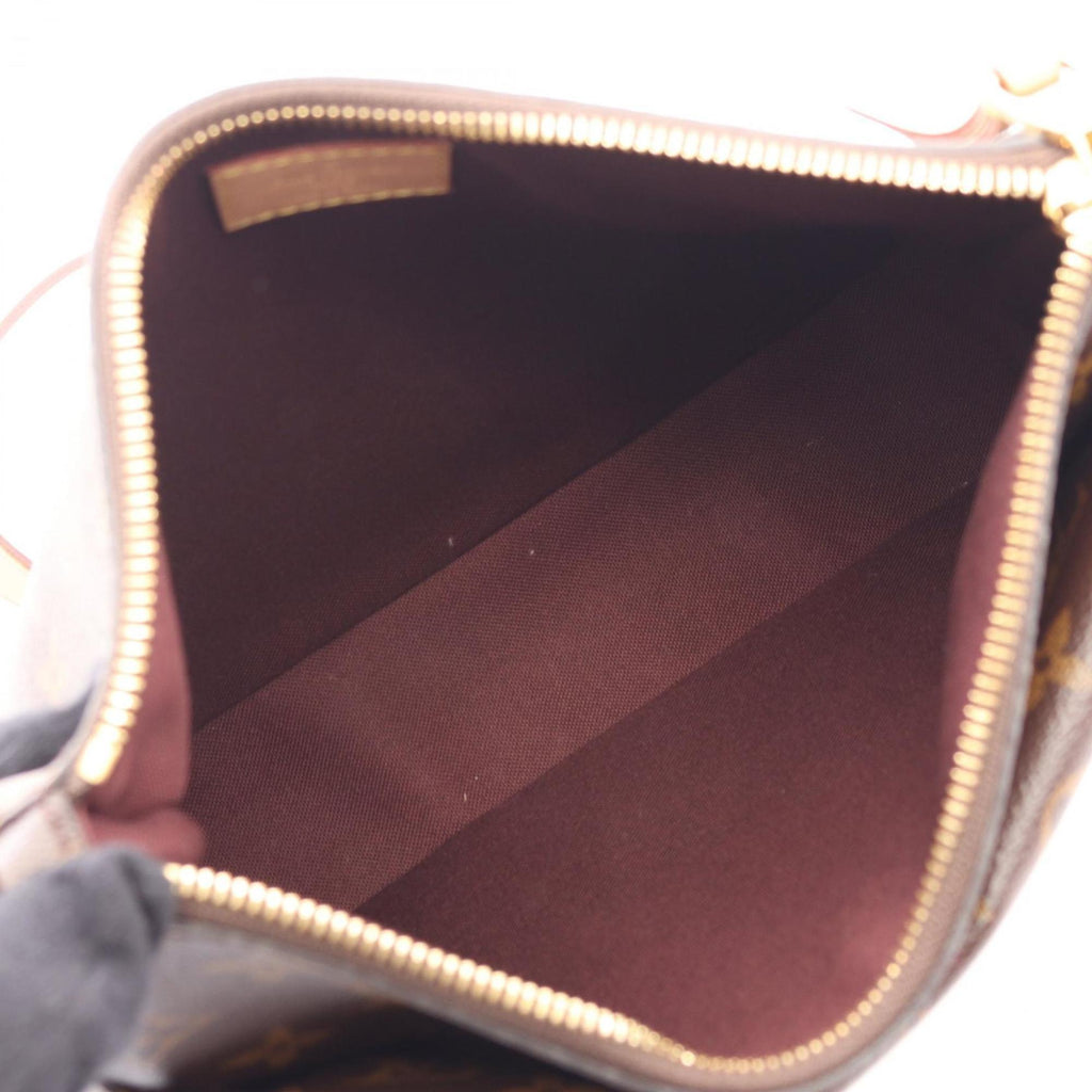 Louis Vuitton Brown Coated Canvas Leather Shoulder Bag