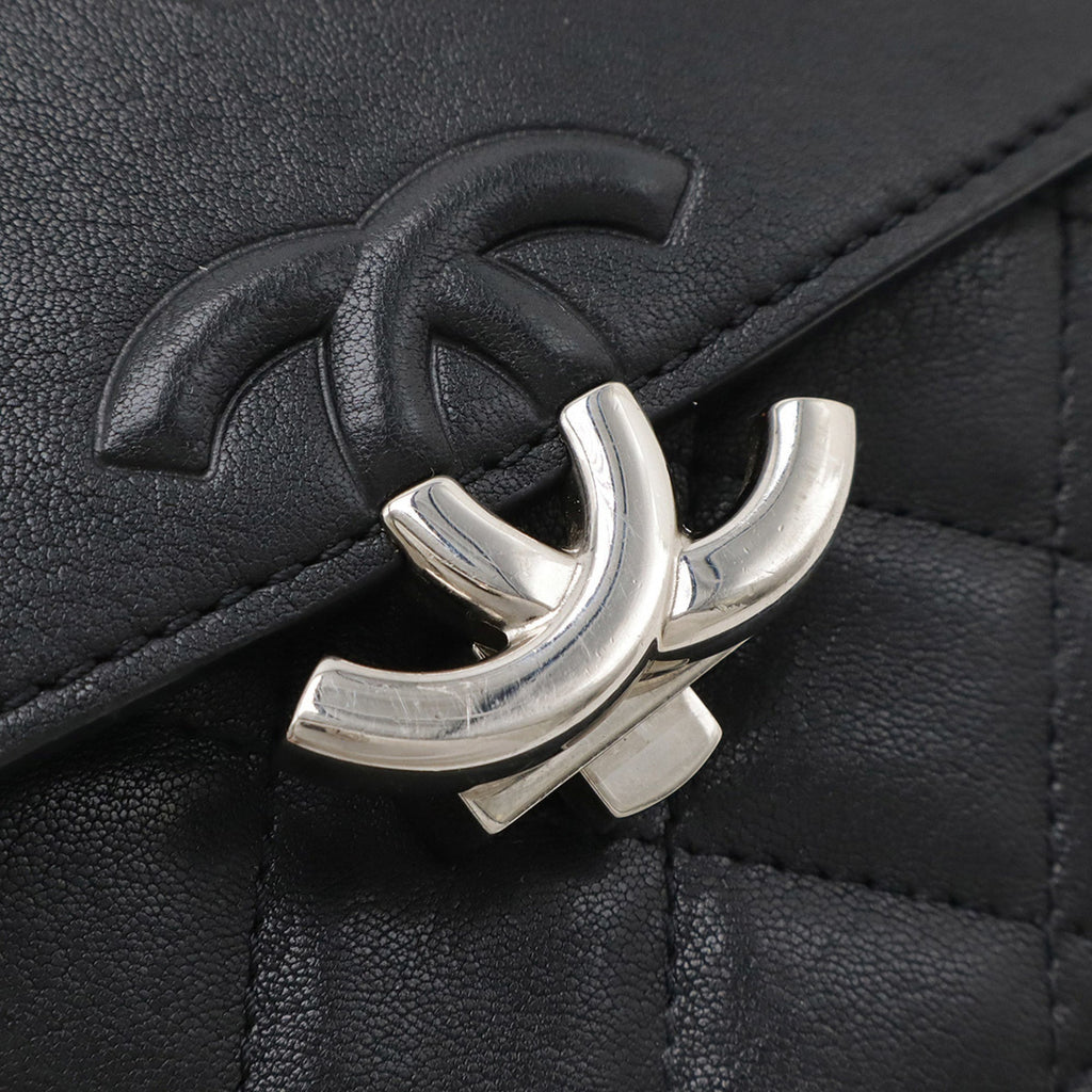 Chanel Black Leather Shoulder Bag