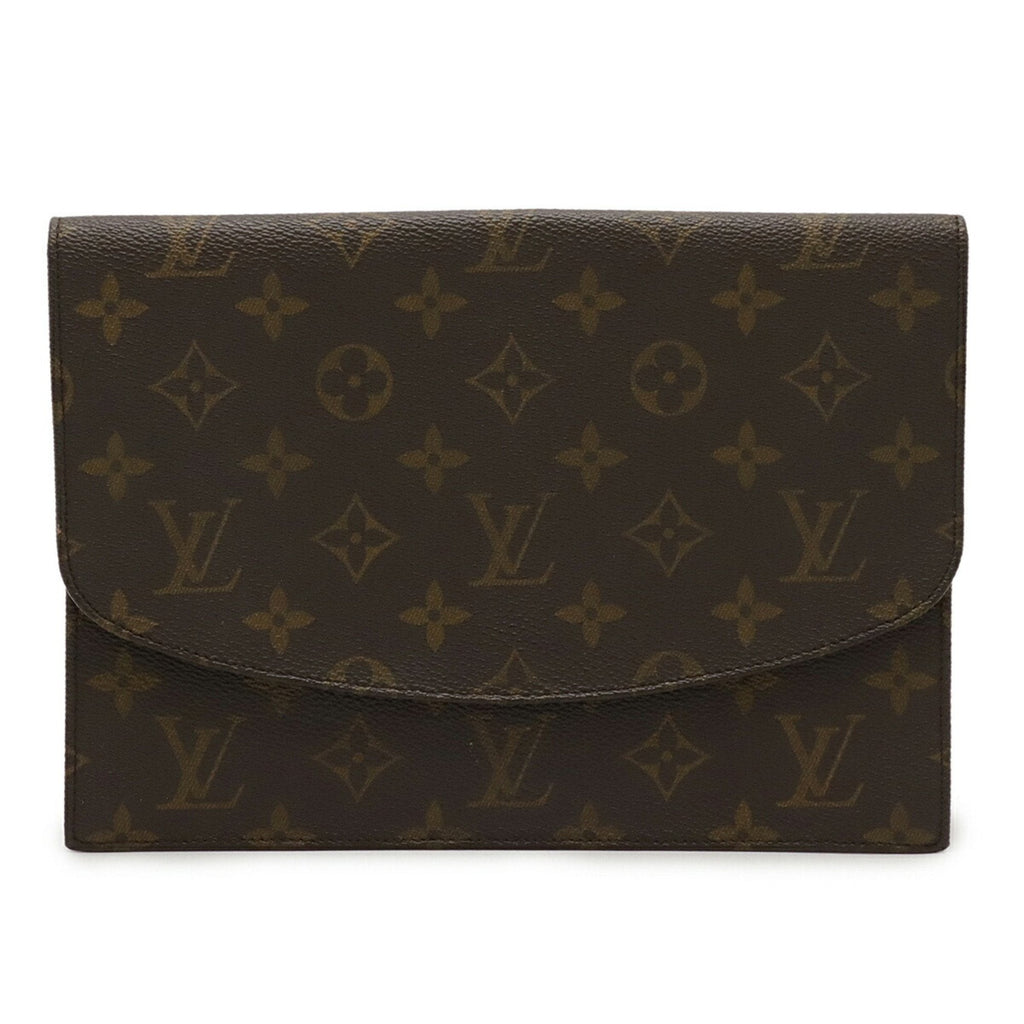Louis Vuitton Brown Monogram Monogram Clutch Bag Pochette Pouch