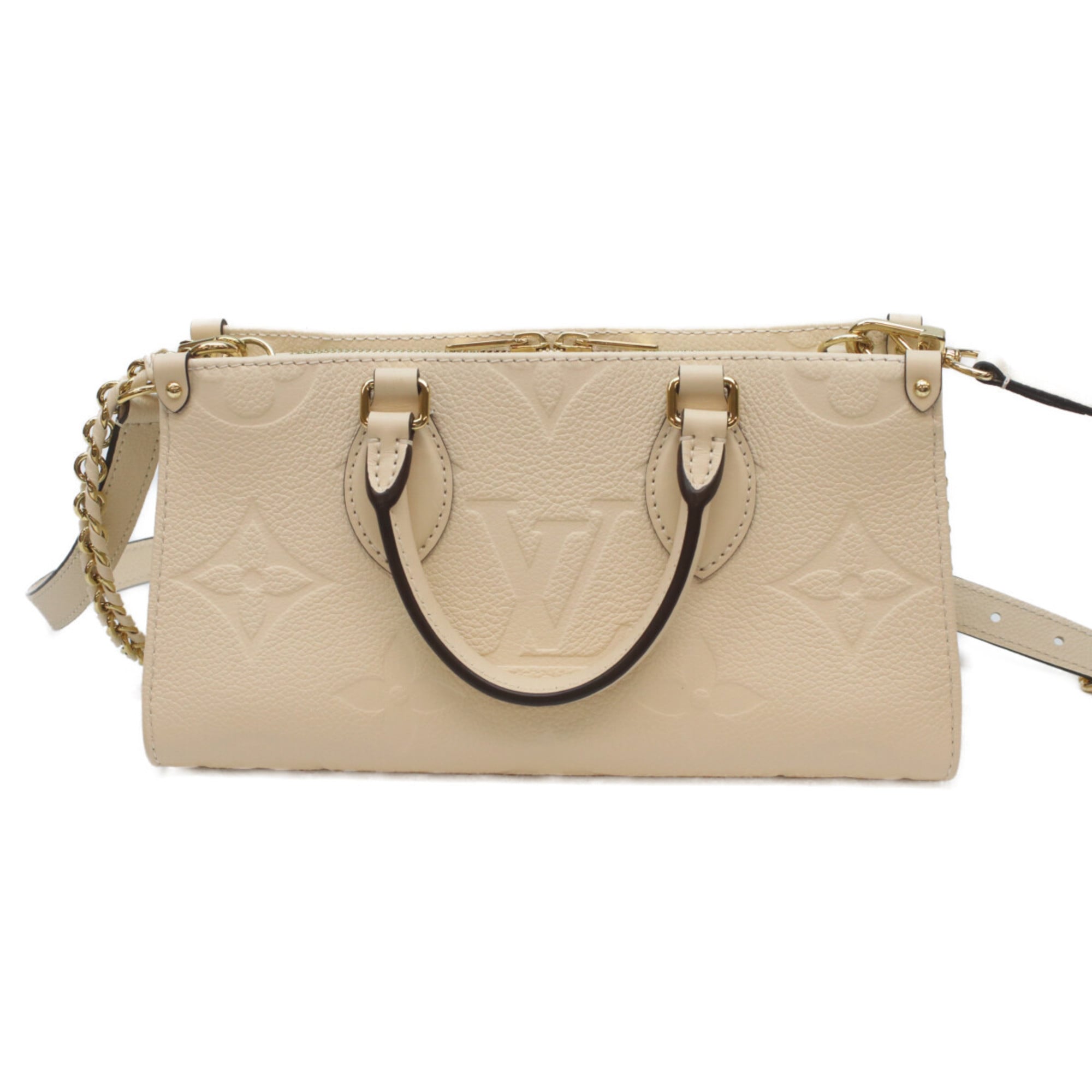 Louis Vuitton Cream Monogram Empreinte Handbag