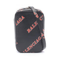 Balenciaga Black Red Color White Leather Handbag Shoulder