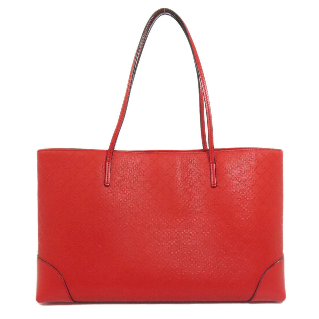Gucci Red Color Leather Tote Bag (Pre-Owned)